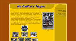 Desktop Screenshot of mypawpawspuppies.com